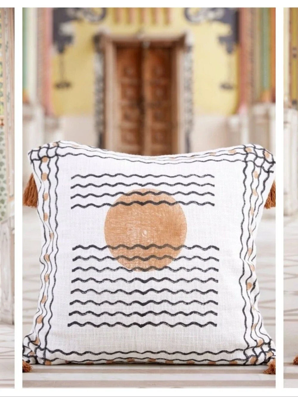 CQC LA Ascension Moon Lunar Pillow Shams Fringe 26